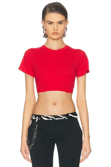 The Attico Cropped T-Shirt | Thumbnail 3 The Attico Cropped T-Shirt | Thumbnail 3