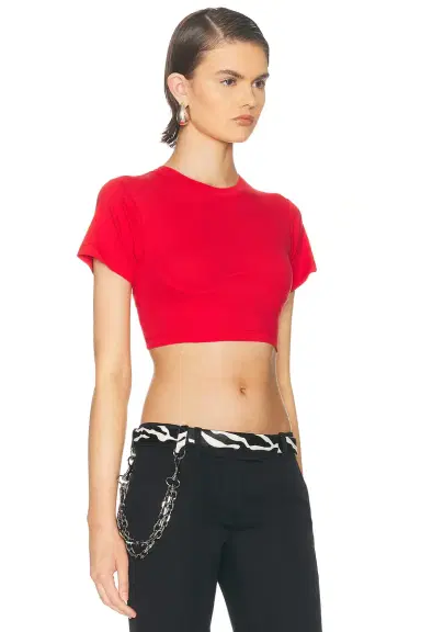 The Attico Cropped T-Shirt | Thumbnail 4 The Attico Cropped T-Shirt | Thumbnail 4