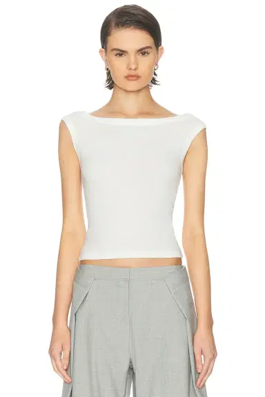 St. Agni Organic Cotton Off Shoulder Top | Thumbnail 1 St. Agni Organic Cotton Off Shoulder Top | Thumbnail 1