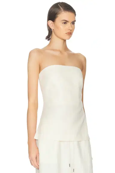 St. Agni Strapless Rouleau Tie Top | Thumbnail 2