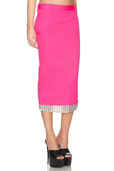 The Attico Low Rise Midi Skirt | Thumbnail 5 The Attico Low Rise Midi Skirt | Thumbnail 5