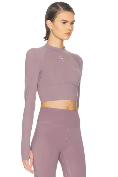 adidas by Stella McCartney Long Sleeve Cropped Top | Thumbnail 2