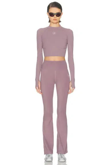adidas by Stella McCartney Long Sleeve Cropped Top | Thumbnail 4