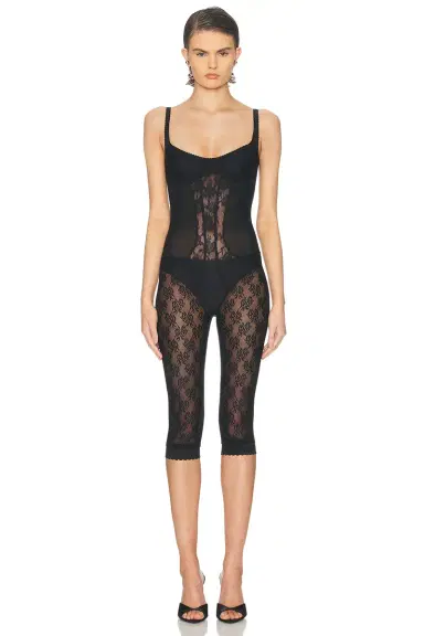 The Attico Lace Overall Catsuit | Thumbnail 3