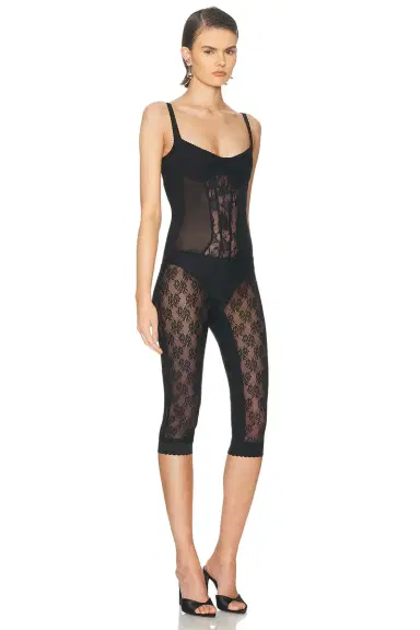 The Attico Lace Overall Catsuit | Thumbnail 4