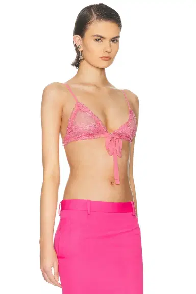 The Attico Bow Lace Bra | Thumbnail 2 The Attico Bow Lace Bra | Thumbnail 2