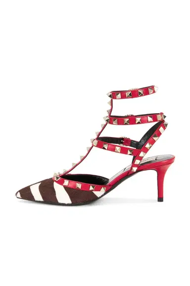Valentino Garavani Rockstud Hair Calf Ankle Strap Pump | Thumbnail 5