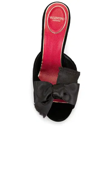 Valentino Garavani VG Marie Velluto Bow 105 Mule | Thumbnail 4 Valentino Garavani VG Marie Velluto Bow 105 Mule | Thumbnail 4