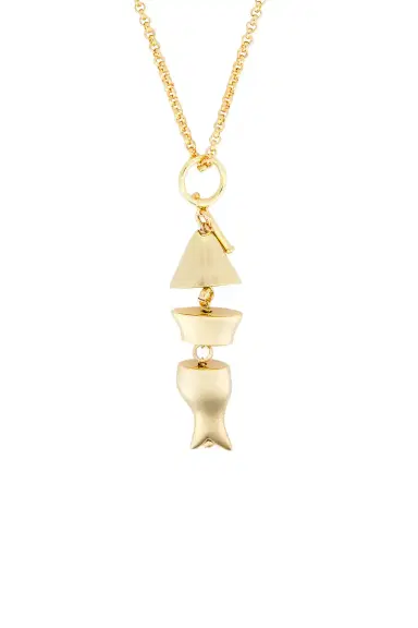 Timeless Pearly Fish Necklace | Thumbnail 3