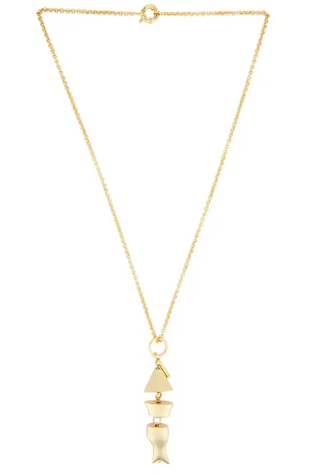 Timeless Pearly Fish Necklace