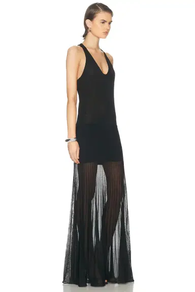 Brandon Maxwell Delphine Scoop Neck Racerback Gown | Thumbnail 2