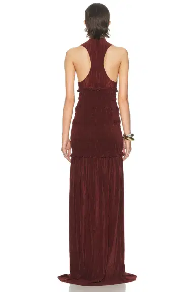 Atlein Pleated Long Dress | Thumbnail 3 Atlein Pleated Long Dress | Thumbnail 3