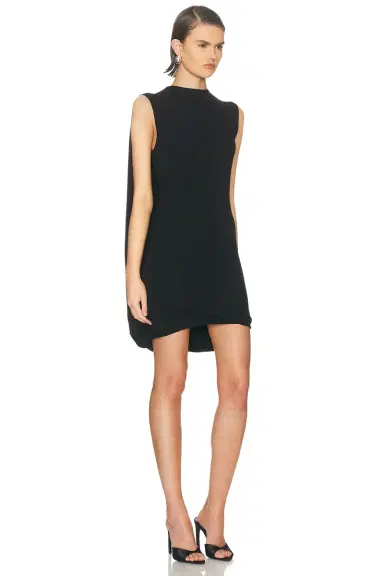 Alexander Wang Fitted Draped Back Mini Dress | Thumbnail 1 Alexander Wang Fitted Draped Back Mini Dress | Thumbnail 1