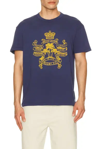Polo Ralph Lauren Short Sleeve Uneven Jersey Rugby F.C. Graphic Printed T-Shirt | Thumbnail 3