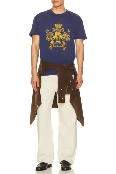 Polo Ralph Lauren Short Sleeve Uneven Jersey Rugby F.C. Graphic Printed T-Shirt | Thumbnail 5