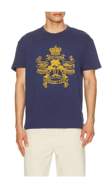 Polo Ralph Lauren Short Sleeve Uneven Jersey Rugby F.C. Graphic Printed T-Shirt | Thumbnail 1