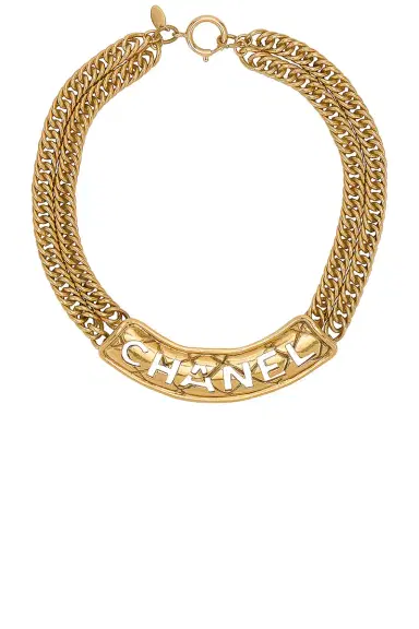 Chanel Chanel Logo Chain Necklace | Thumbnail 1 Chanel Chanel Logo Chain Necklace | Thumbnail 1