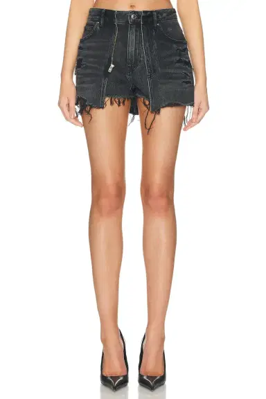 Alexander Wang Distressed Double Layer Skort | Thumbnail 1