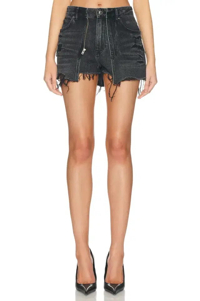 Distressed Double Layer Skort