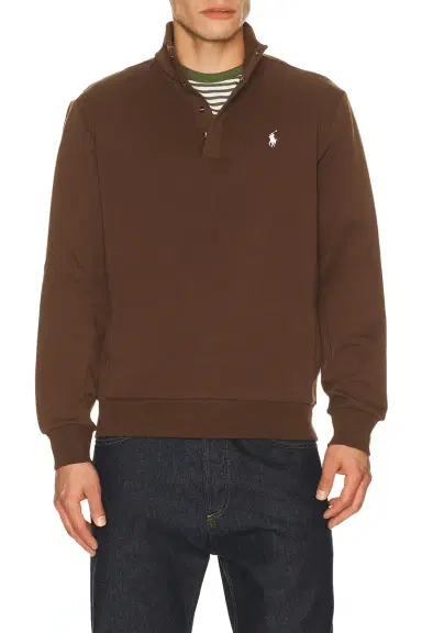 Polo Ralph Lauren Long Sleeve Double Knit Tech Snap Mocknock Pullover | Thumbnail 3 Polo Ralph Lauren Long Sleeve Double Knit Tech Snap Mocknock Pullover | Thumbnail 3