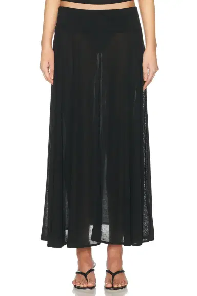 St. Agni Fluid Jersey Skirt | Thumbnail 1