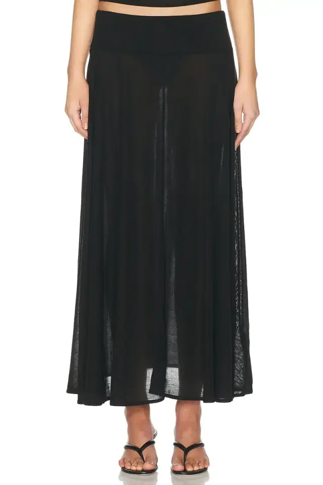 Fluid Jersey Skirt