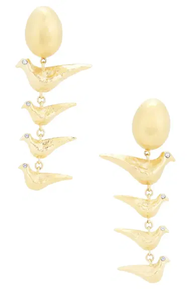 Givenchy Lucky Charms Golden Pendant Earrings | Thumbnail 1