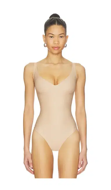 SKIMS Body Core Sculpt Plunge Thong Bodysuit | Thumbnail 2
