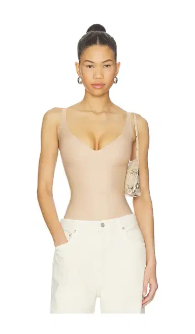 SKIMS Body Core Sculpt Plunge Thong Bodysuit | Thumbnail 1