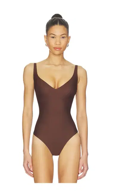 SKIMS Body Core Sculpt Plunge Thong Bodysuit | Thumbnail 2