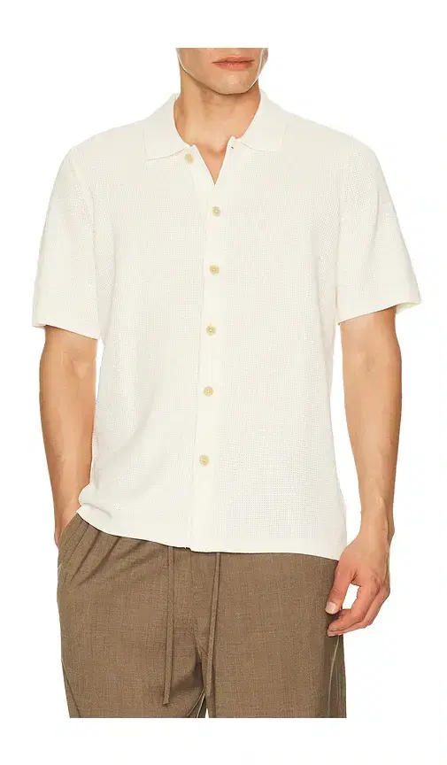 Short Sleeve Sunwashed Knitted Shirt