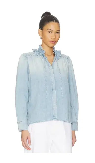 Citizens of Humanity Calista Frill Collar Shirt | Thumbnail 2