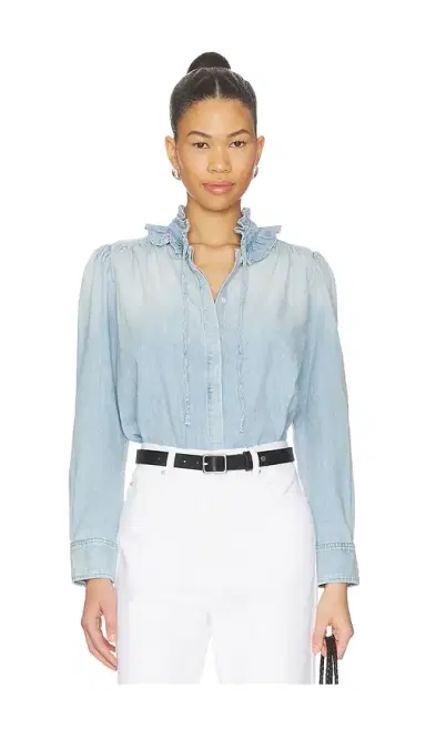Citizens of Humanity Calista Frill Collar Shirt | Thumbnail 1