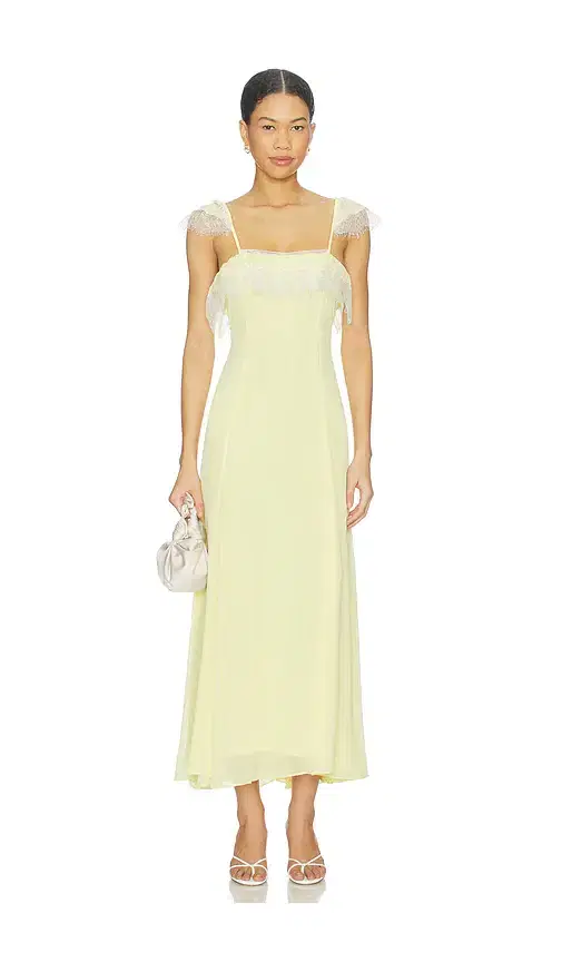 Bardot Arlia Lace Trim Maxi Dress