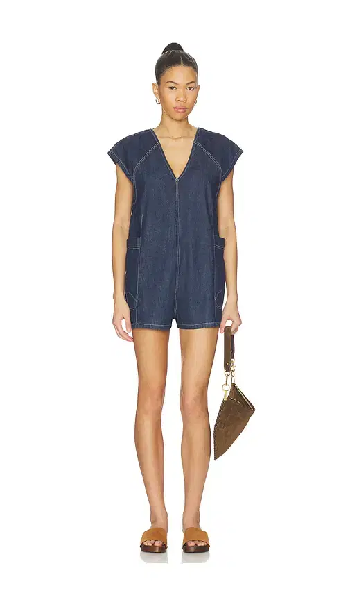 Free People x We The Free Free Fall Denim Romper