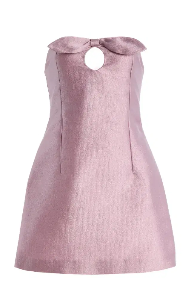 Bernadette Charlotte Bow-Detailed Mini Dress