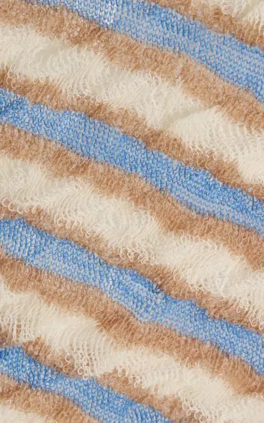 BERNADETTE Ophelia Striped Virgin Wool Polo Top | Thumbnail 5 BERNADETTE Ophelia Striped Virgin Wool Polo Top | Thumbnail 5