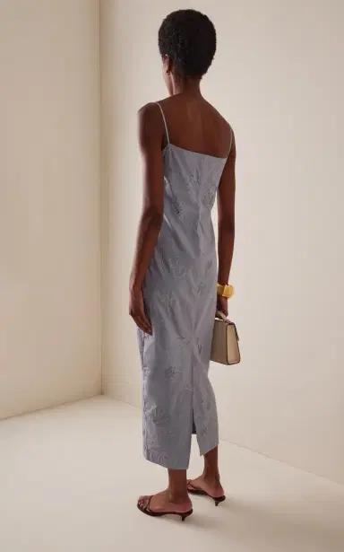 BERNADETTE Riri Embroidered Cotton Midi Dress | Thumbnail 4 BERNADETTE Riri Embroidered Cotton Midi Dress | Thumbnail 4