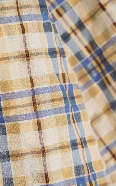 BERNADETTE Kennedy Cotton-Blend Checked Midi Skirt | Thumbnail 5