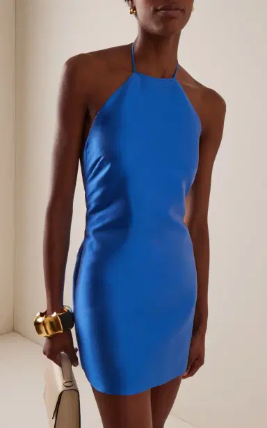 BERNADETTE Francine Silk-Blend Mini Dress | Thumbnail 3 BERNADETTE Francine Silk-Blend Mini Dress | Thumbnail 3