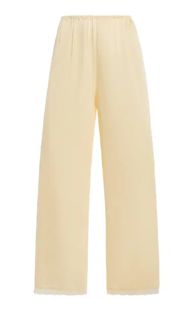 ELCE Pietra Lace-Trimmed Satin Pants | Thumbnail 6 ELCE Pietra Lace-Trimmed Satin Pants | Thumbnail 6