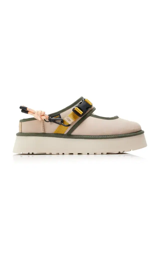 Bea Sheepskin Platform Mary Jane Flats