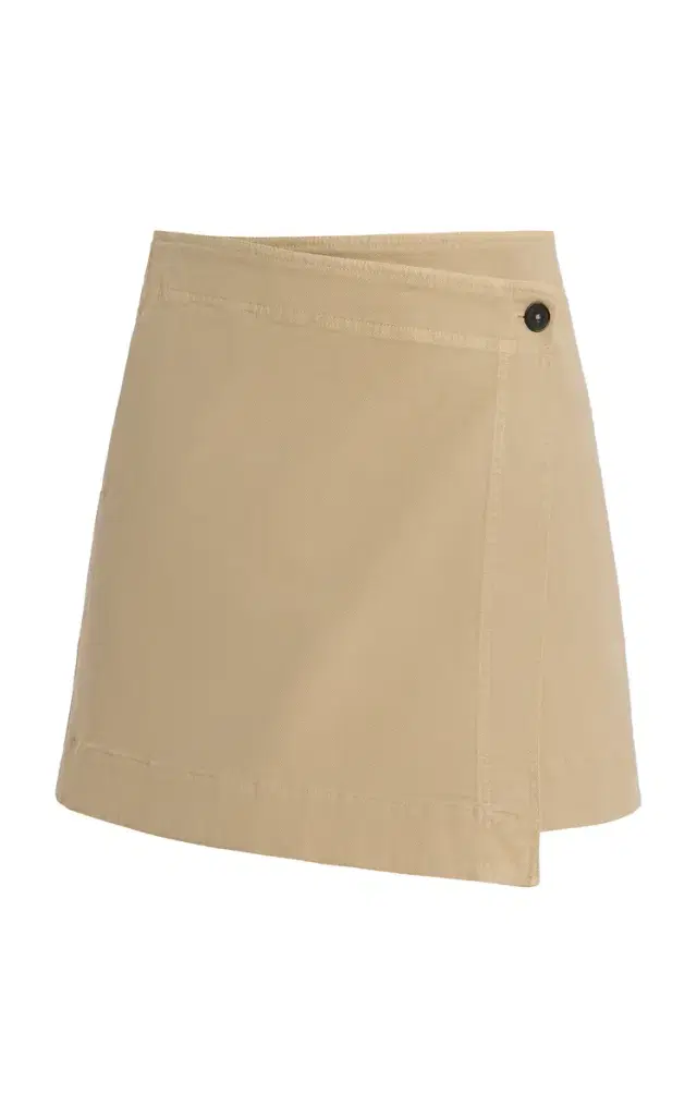 Wrap-Effect Mini Skirt