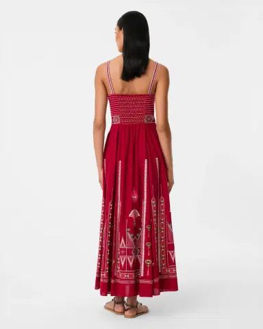 Emporio Sirenuse Elida Dress with Ballerina Embroidery | Thumbnail 4 Emporio Sirenuse Elida Dress with Ballerina Embroidery | Thumbnail 4