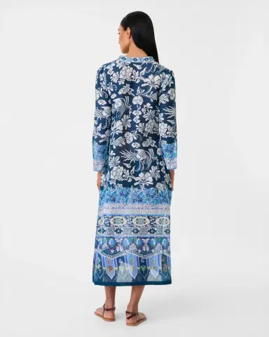 Emporio Sirenuse Giada Caftan in Eastern Dream Print | Thumbnail 4