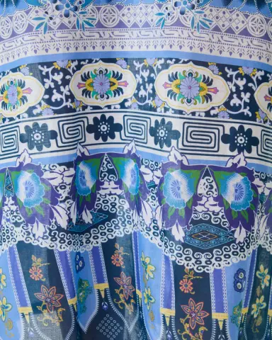 Emporio Sirenuse Giada Caftan in Eastern Dream Print | Thumbnail 5