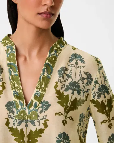 Emporio Sirenuse Giada Caftan in Three Flowers Print | Thumbnail 2 Emporio Sirenuse Giada Caftan in Three Flowers Print | Thumbnail 2