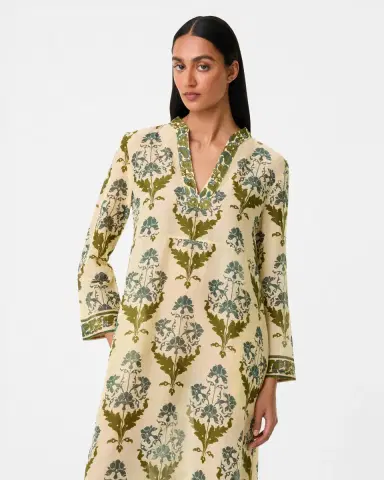 Emporio Sirenuse Giada Caftan in Three Flowers Print | Thumbnail 3 Emporio Sirenuse Giada Caftan in Three Flowers Print | Thumbnail 3