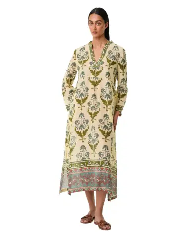 Emporio Sirenuse Giada Caftan in Three Flowers Print | Thumbnail 1 Emporio Sirenuse Giada Caftan in Three Flowers Print | Thumbnail 1