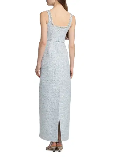 SACHIN & BABI Women's Lana Embellished Tweed Gown - Ice Blue - Size 8 | Thumbnail 5 SACHIN & BABI Women's Lana Embellished Tweed Gown - Ice Blue - Size 8 | Thumbnail 5